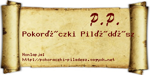 Pokoráczki Piládész névjegykártya